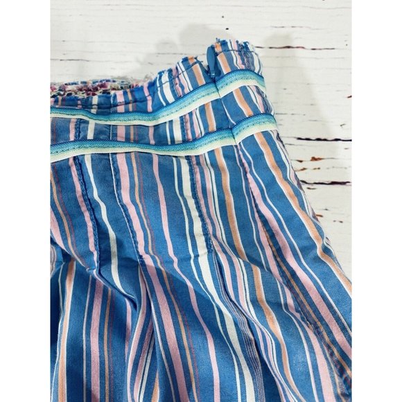Old Navy Skirt Womans Sz 2 Stripes Side Zip A Line Multicolor Fully Lined Ribbon - Picture 8 of 9